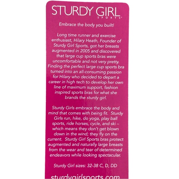 4/$20 NWT Sturdy Girl Sports Santa Monica High Impact Sports Bra 34DD Purple Blk - Picture 6 of 10